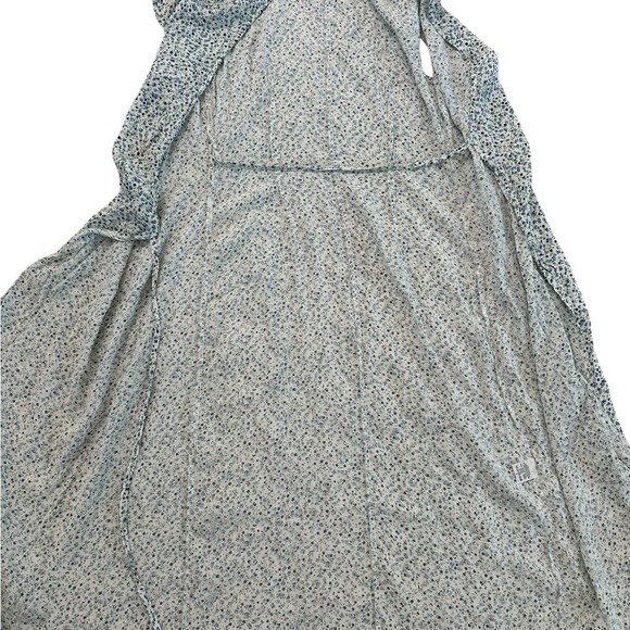 Brandy Melville Floral Wrapped Around Side Tie Midi Dress Size 2 - Picture 6 of 17